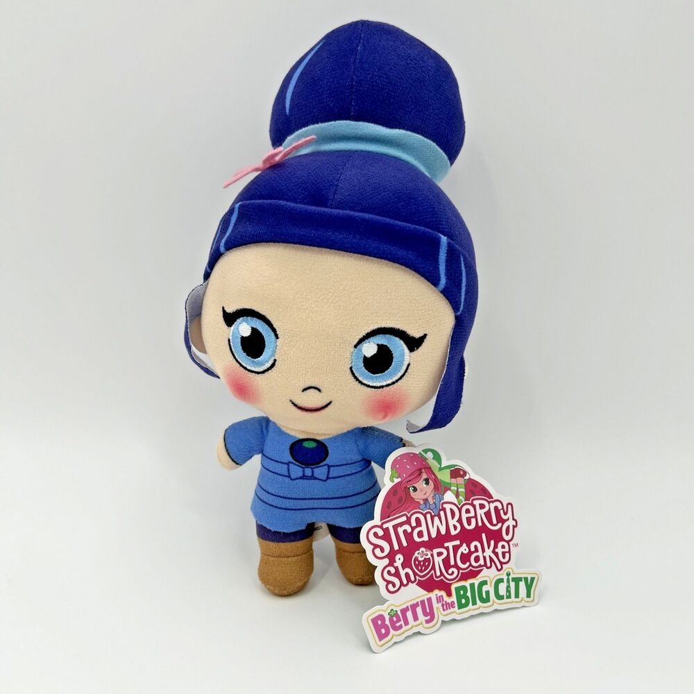 Strawberry Shortcake Berry In The Big City Blueberry Muffin Plush 8" NWT Rare